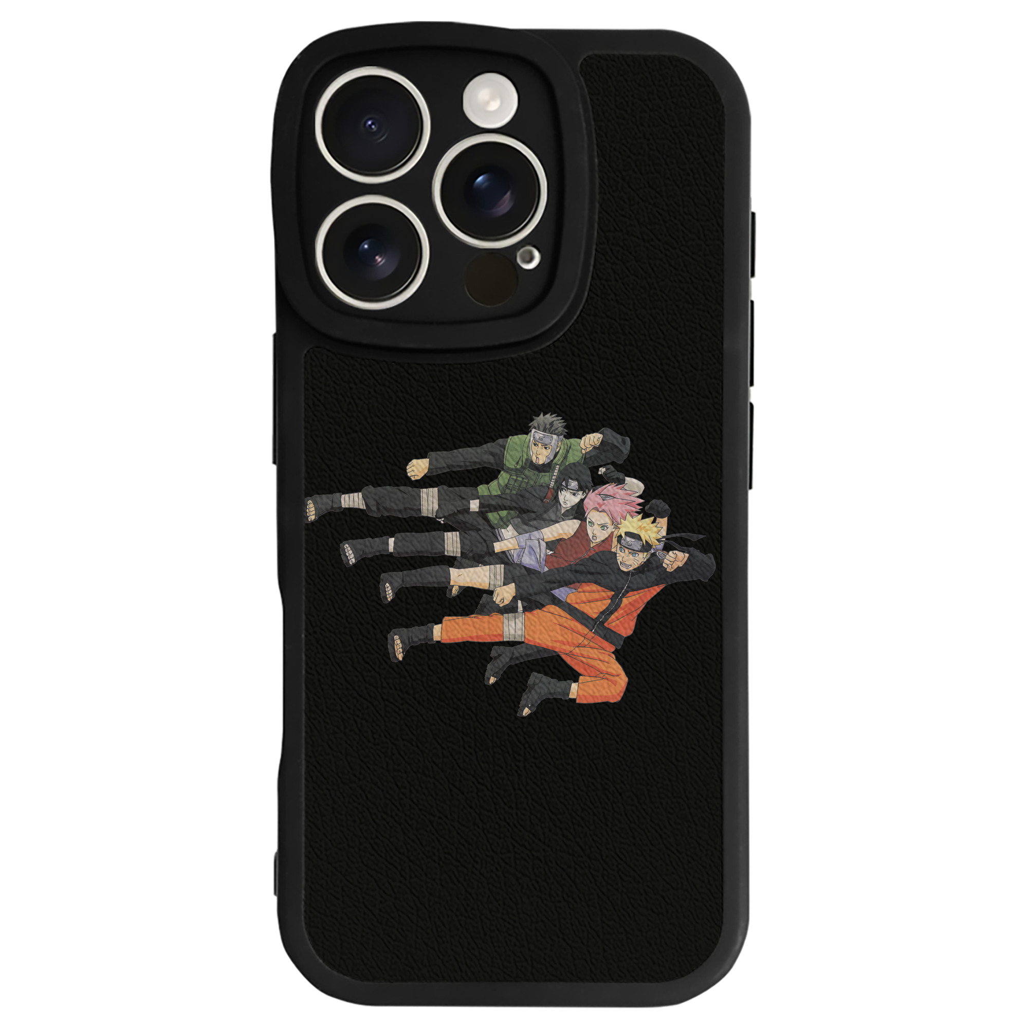 （画像用） NARUTO -ナルト- うずまき ナルト Uzumaki Naruto 【iPhone 16シリーズ対応】シリコンスマホケース（レザー調） 材質：シリコン